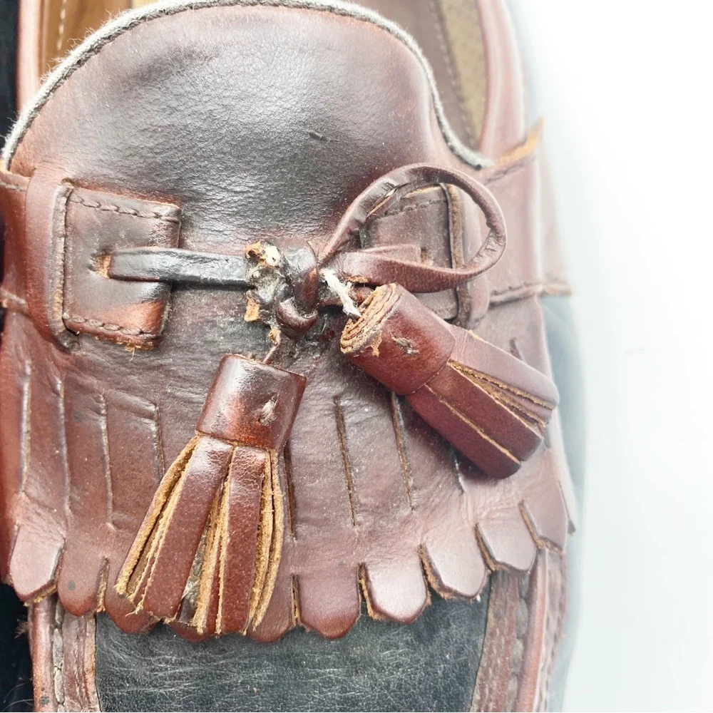 Johnston and Murphy Men’s Brown Leather Loafers with Tassels Casual Size 11.5